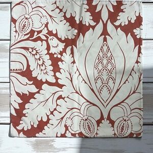 Pottery Barn Euro Sham Pillow Cover Floral‎ Botanical Rust Ivory